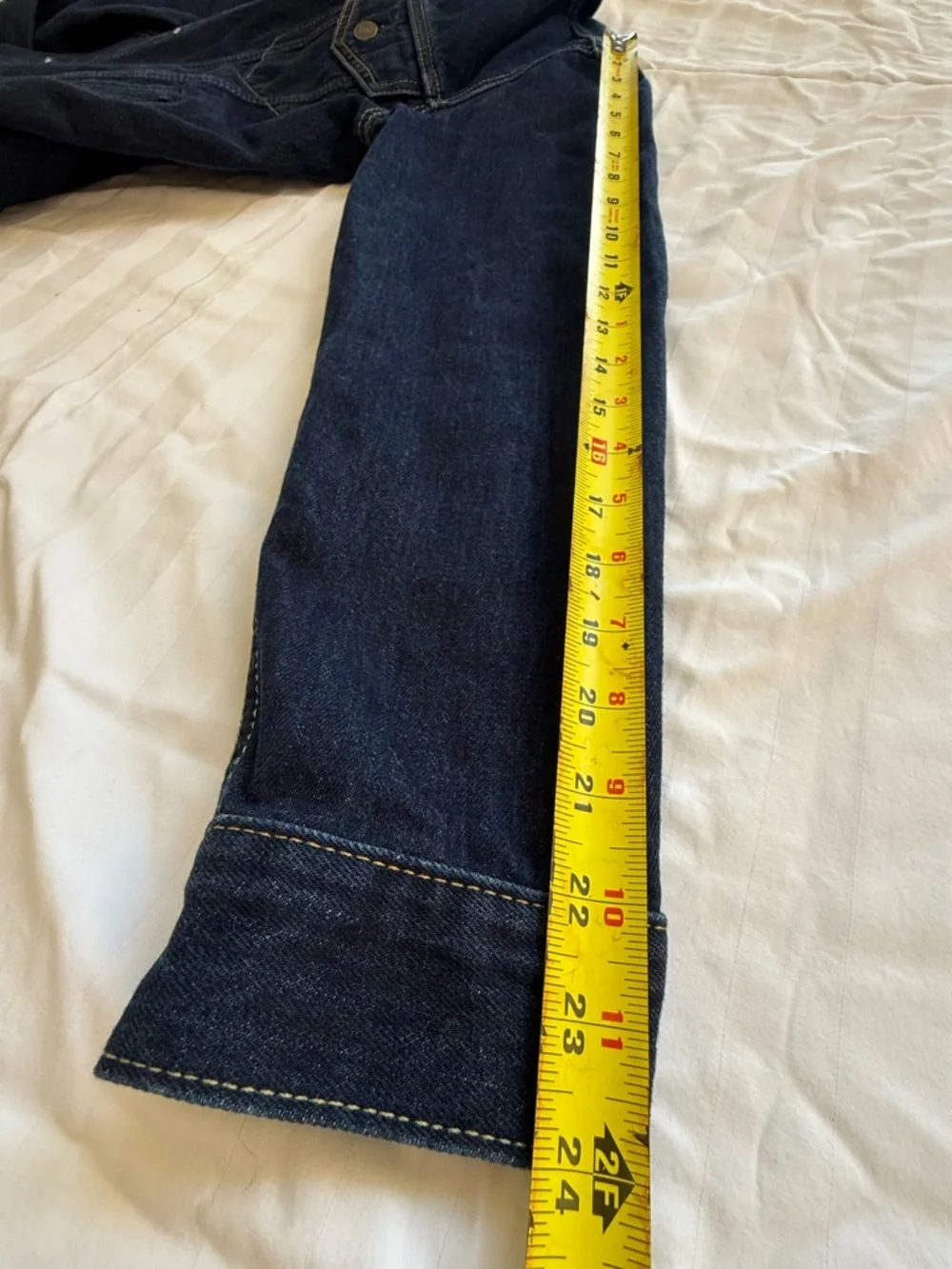 Classic Levi's Dark Indigo Denim Trucker Jacket Size S (Men’s) New Without Tags - Picture 7 of 12